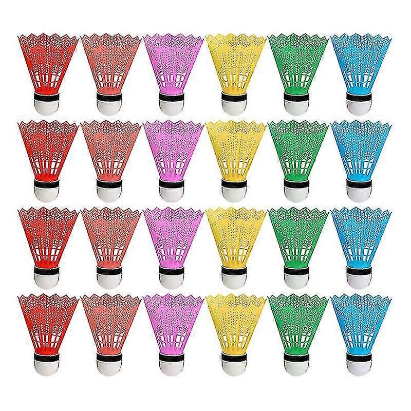 36pcs Kids Badminton Plastic Shuttlecocks Exercise Badminton (assorted Color)