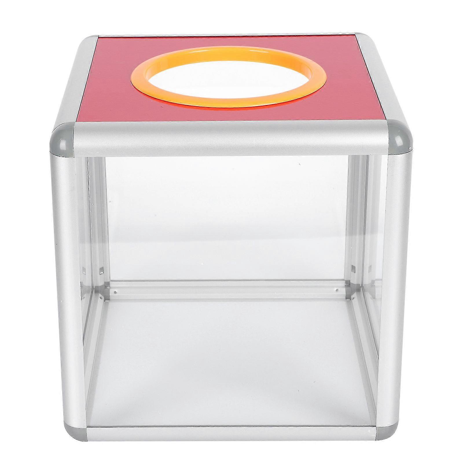 Desk Containers Clear Acrylic Donation Box Raffle Box Tickets Donation Box Lock Clear Ballot Box Suggestion Storage Box