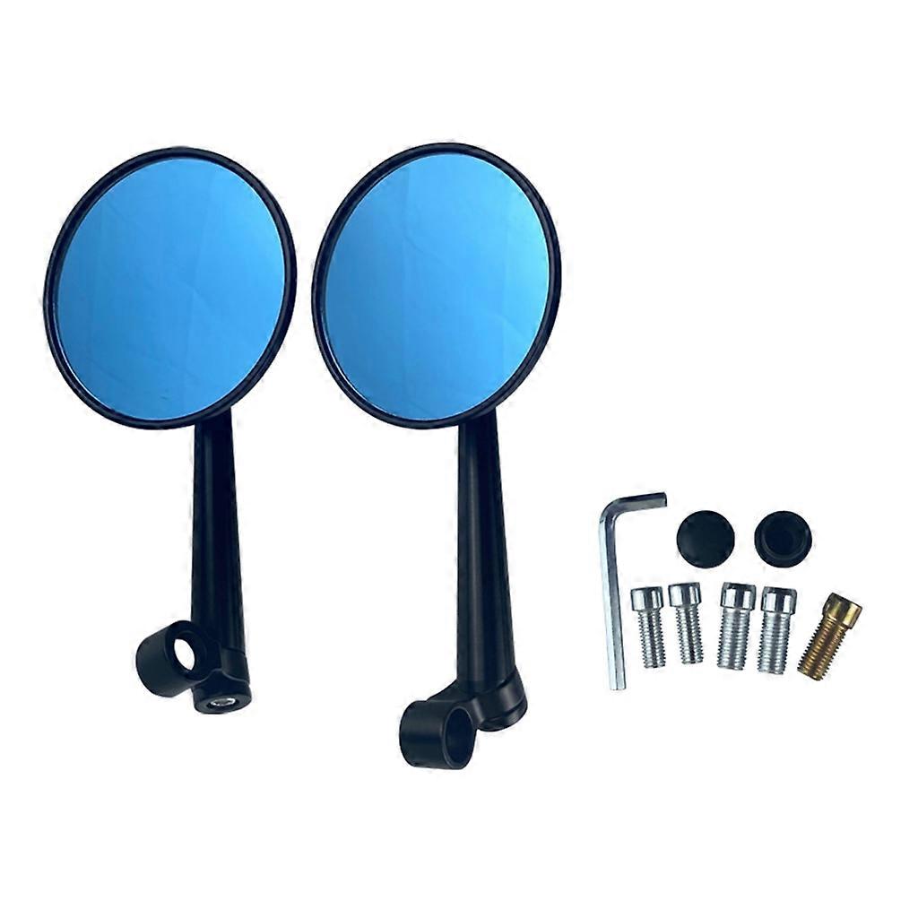 Motorcycles Rearview Mirror Handlebar Mirror Round Rearview Mirror Aluminum