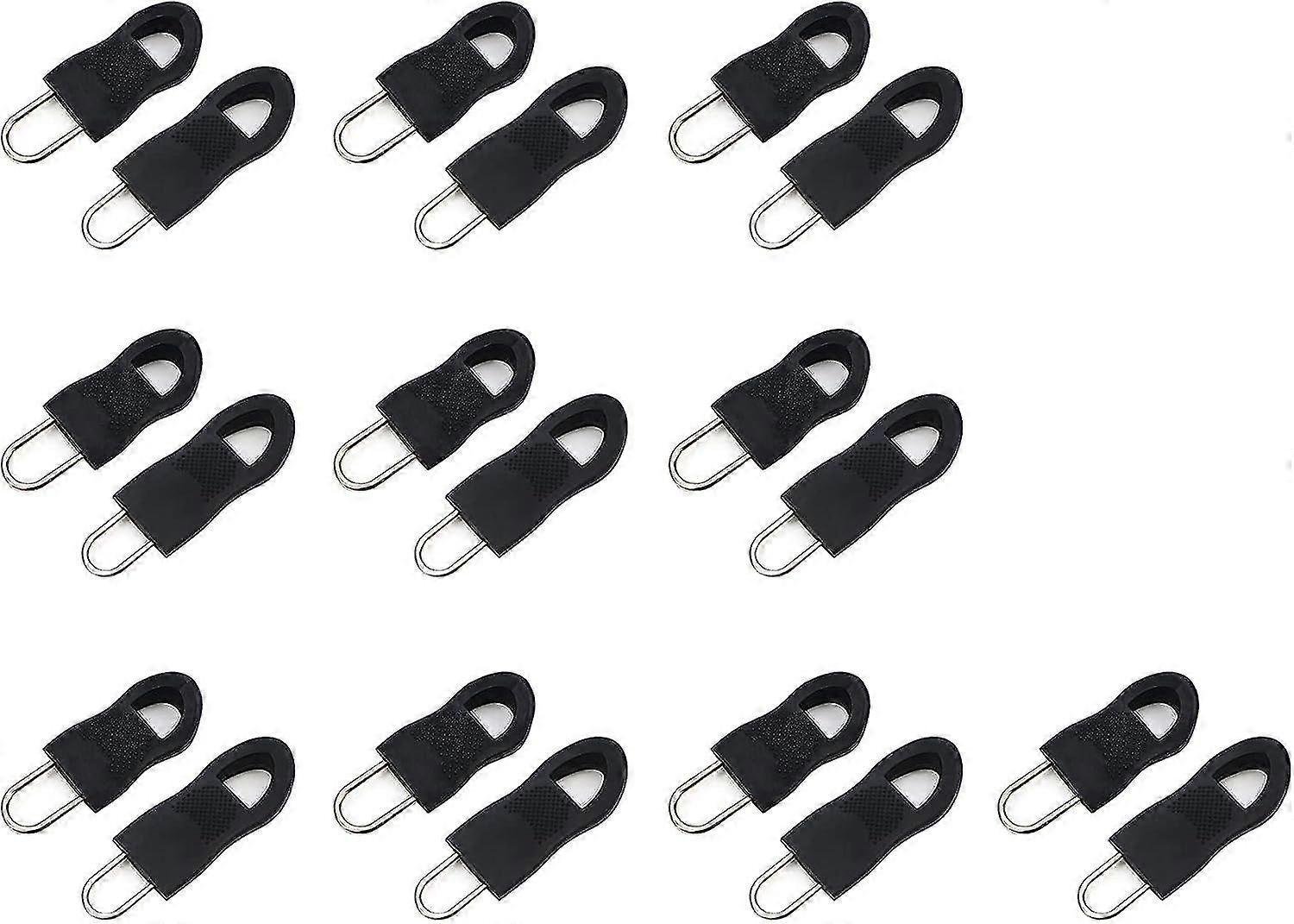 Nylon Zipper Pull Replacement,  10pcs Universal Zipper Pulls Tabs Detachable Zipper Repair Kit For Luggage, Backpacks, Jackets, Clothes, Boots, Purse