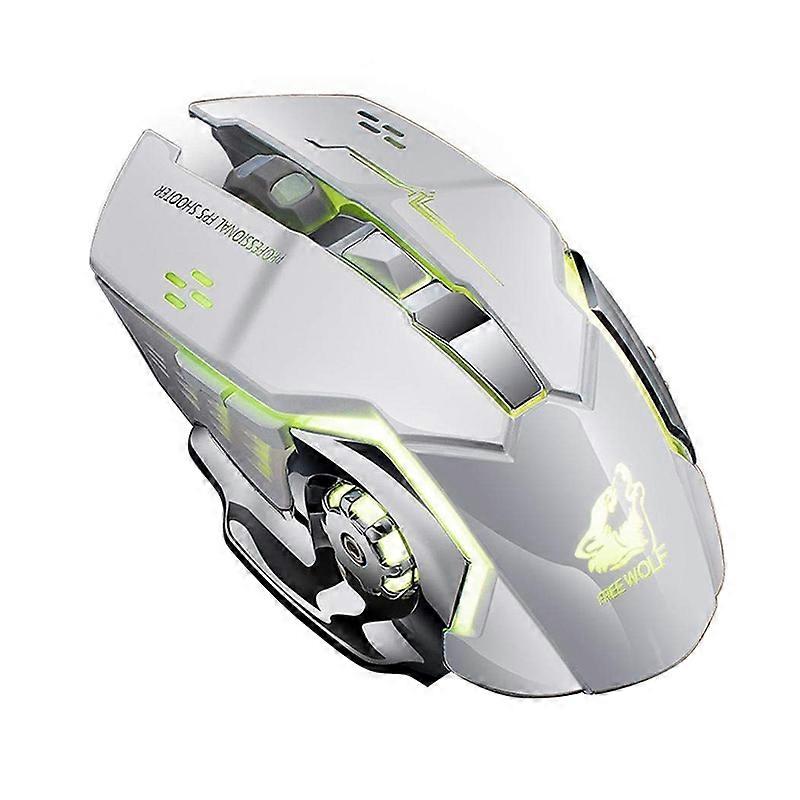 GUIGSI LED Light Adjustable DPI 2.4GHz 6 Buttons PC Laptop Gaming Wireless Mouse