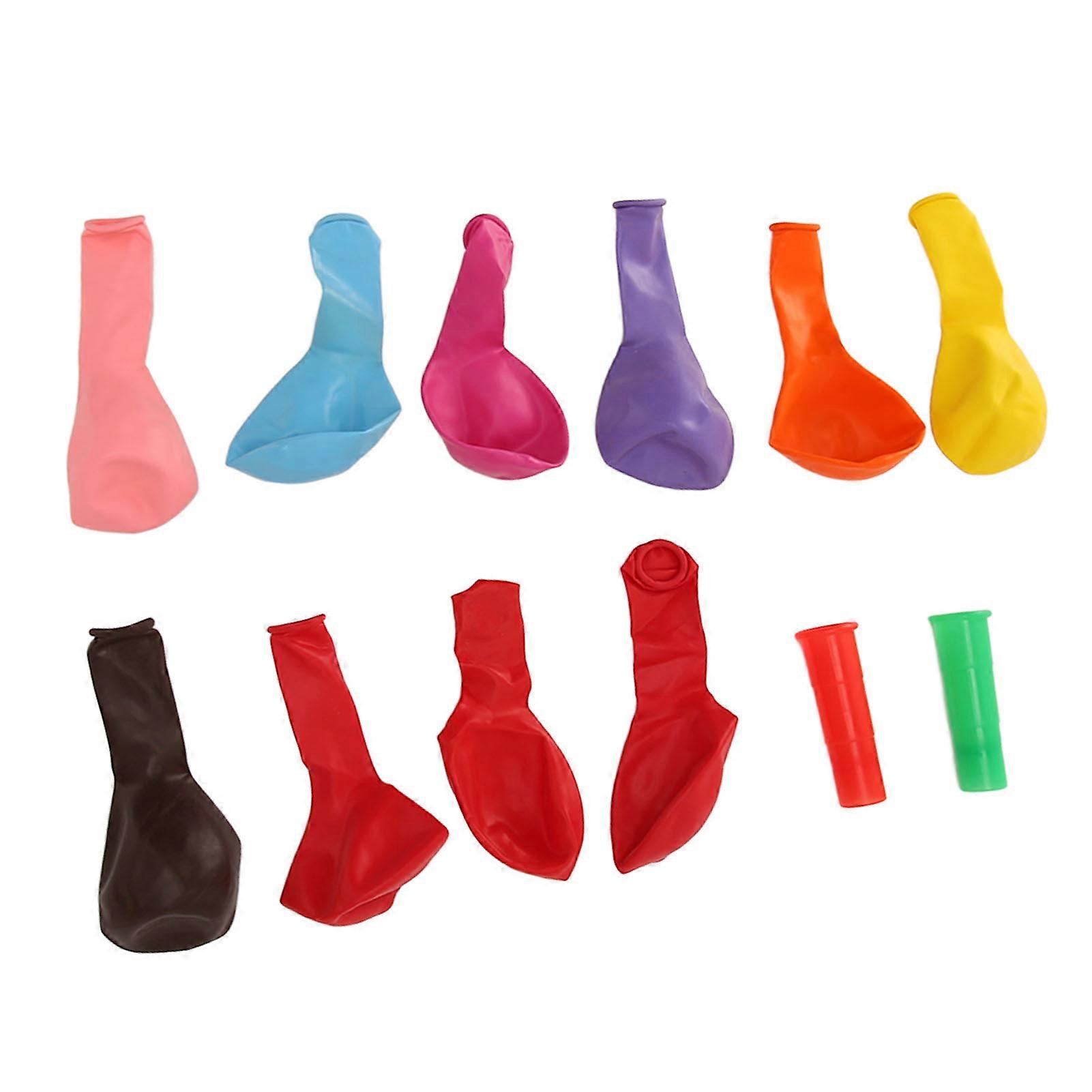 10PCS Thickened Balloons with 2 Exerciser Breathing Lung Capacity Training Device for Elderly Children