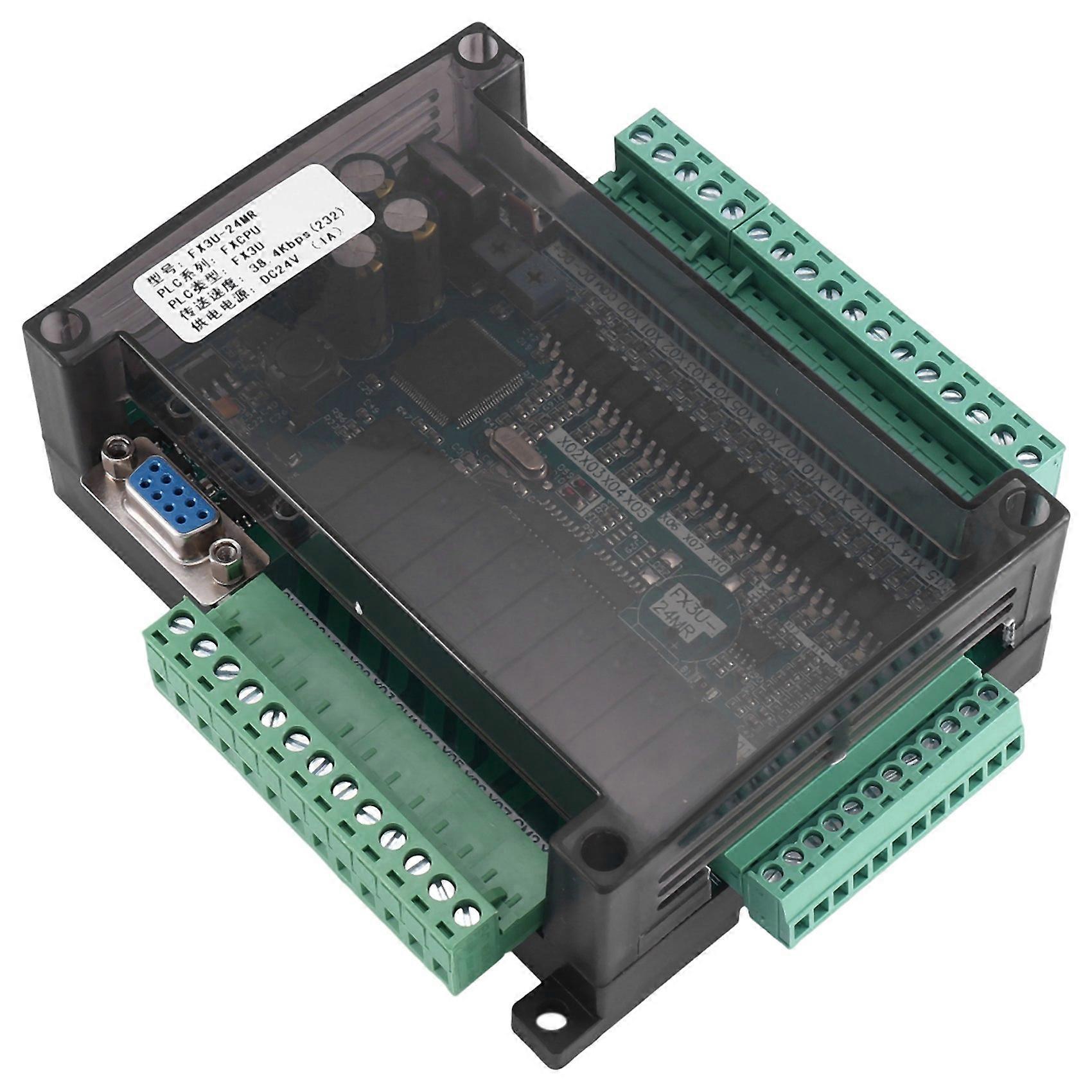 PLC Industrial Control Board FX3U-24MR with Shell Programmable Logic Controller Board