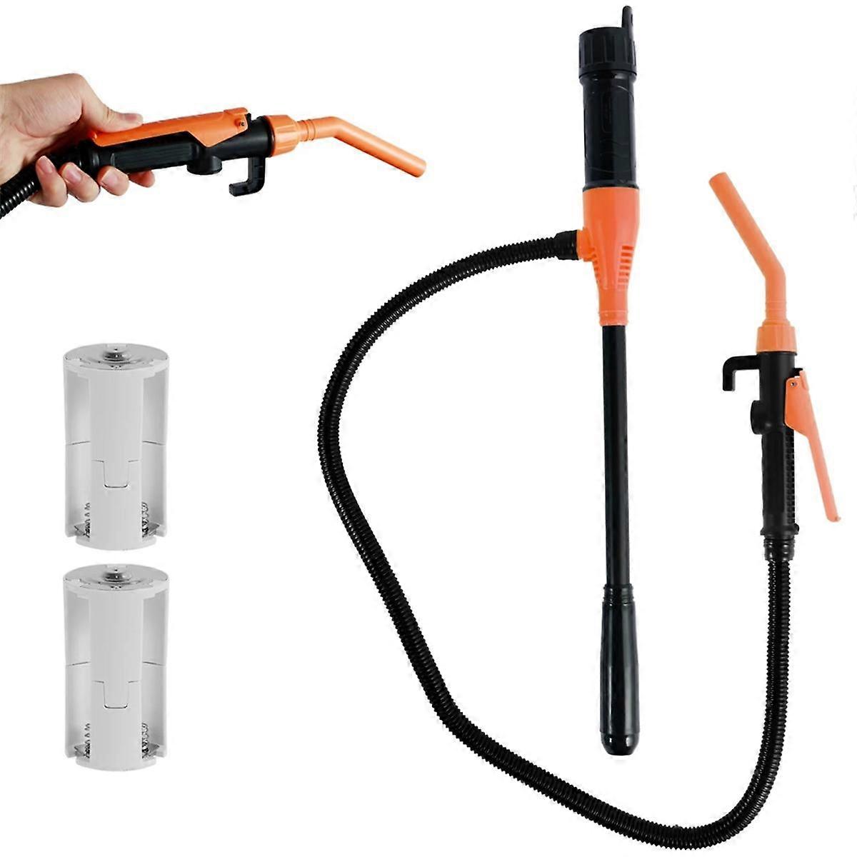 Liquid Transfer Pump Transfer Pump with Flow Control Nozzle 2.4 Gallons Portable Efficient Fuel Tra