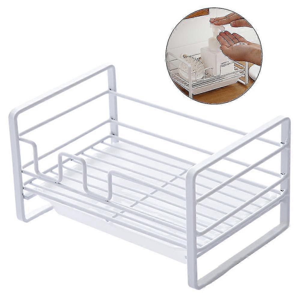 Metal Sponge Drain Storage Rack Kitchen Sink Cleaning Rag Storage Shelf Holder Kitchen Accessory