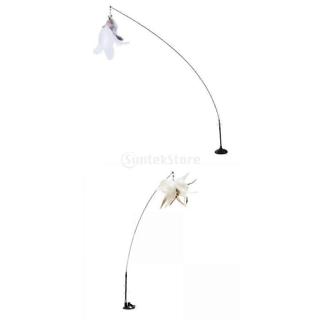 2 piezas interactivo Cat Stick Wand Training IQ Improving for Catch Pet