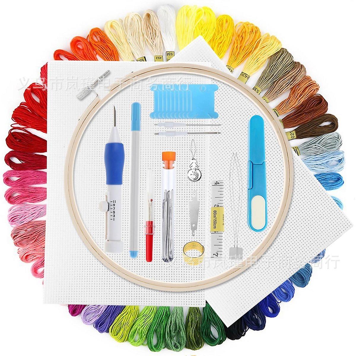 Cross Stitch Embroidery Poke Tool Set With Storage Box