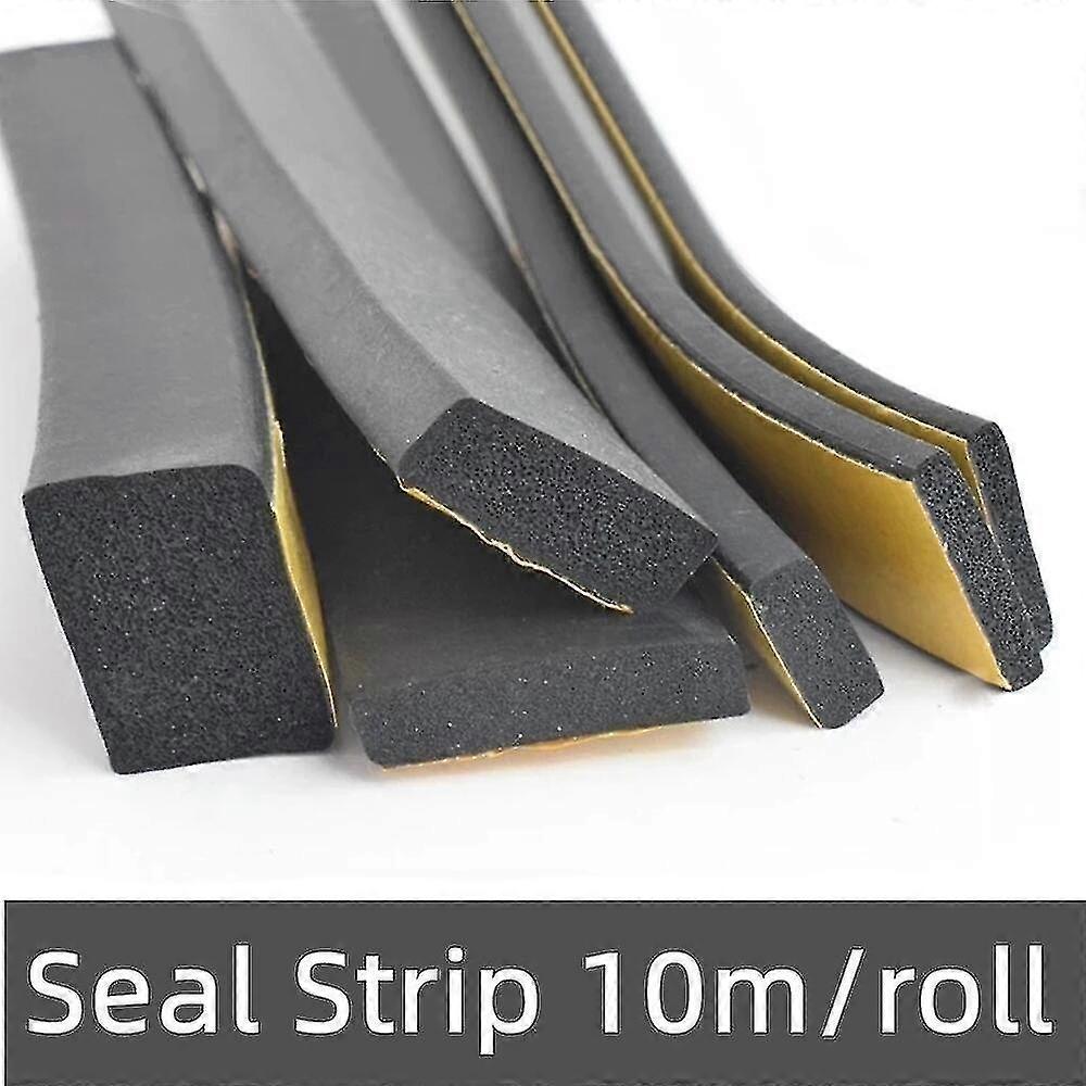 Epdm Self Adhesive Sponge Seal Strip Rubber Black Foam Strong Single-sided Adhesive Soundproof Anti-collision Seal Gasket