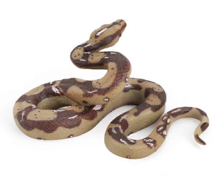 Children's toy golden simulation python, wild animal model snake tricky toy