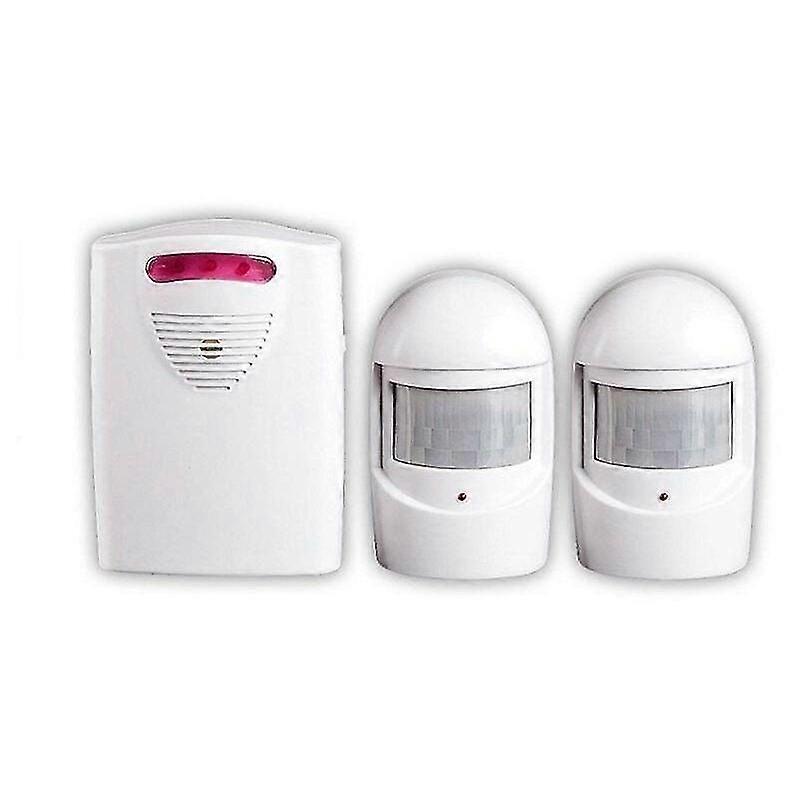 Security Alarm Systems, 1 Receiver And 2 Weatherproof Pir Motion Detectors For Yard/garage/barn,wireless Siren Kit For Port And Window Security Protec