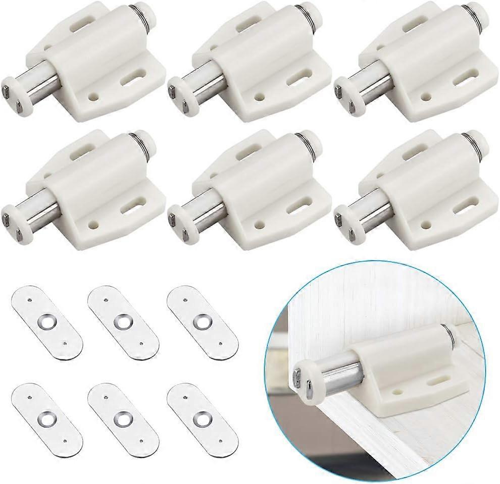 6 PCS Magnetic Snap Catch Plastic Magnetic Catch Soft Close Magnetic Catch for D |
