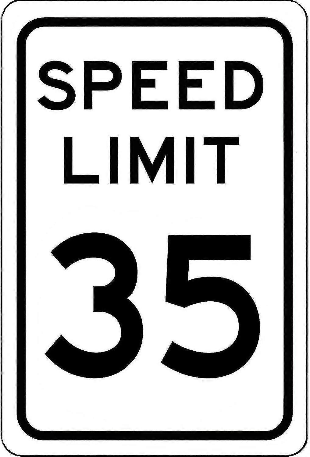 Limite de velocidade 55 mph 8x12 polegadas OU 12x16 polegadas modo de sinal de alumínio 999