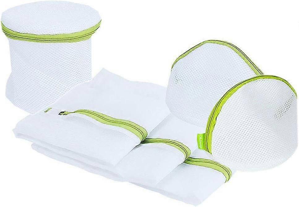 LN-6Pcs Filet Linge Machine  Laver Filet de Lavage Filet  Linge Sac  Linge avec Fermeture claie Sac a Linge Sac Machine  Laver Cylindrique pour Linger