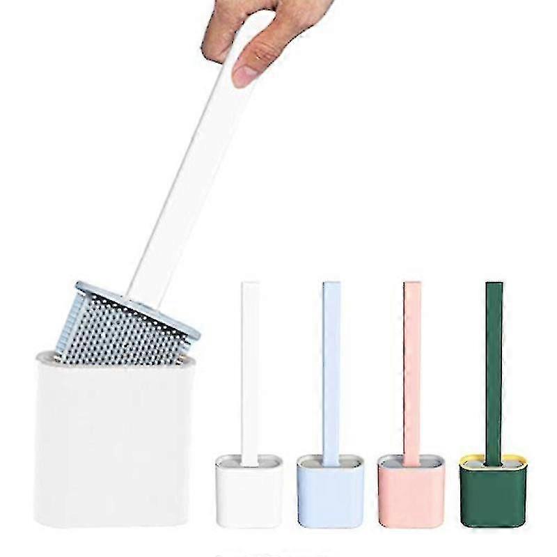 Quick Drying Silicone Toilet Brush With Holder