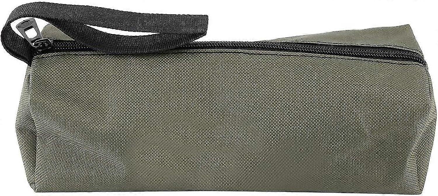 Tool Storage Pouch Bag, Long Waterproof Nylon Canvas Zipper Package(green)