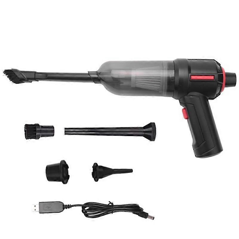 Compressed Air Duster & Mini Vacuum Keyboard Cleaner 3-In-1, Portable Electric Air Can, Cordless Computer Cleaning Kit