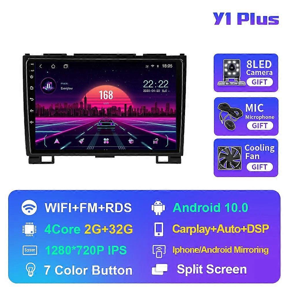 Android 10 Autoradio Multimediale Per Haval Hover Great Wall H3 H5 2011-2016 Autoradio Stereo Navigazione GPS Carplay DSP