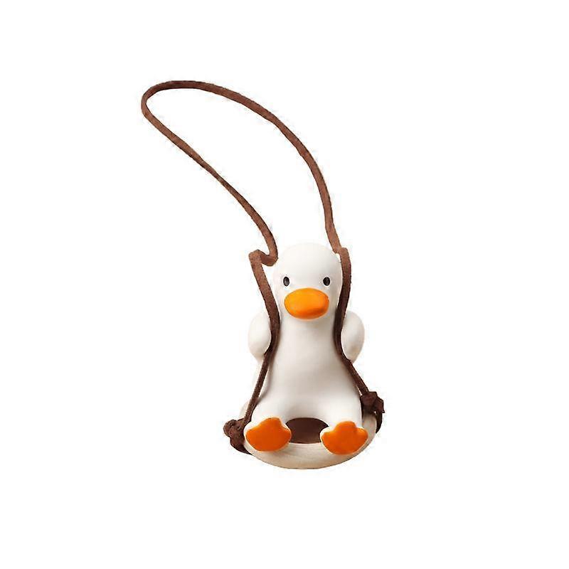 PDTO Duck Car Pendant Swing Duck Car Mirror Hanging Ornament Car Pendant Decor