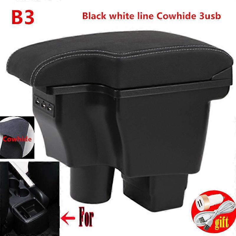carbon fiber For mazda CX-3 Armrest Retrofit For mazda 2 skyactiv version cx3 CX-3 Car Armrest Storage box Charging with USB
