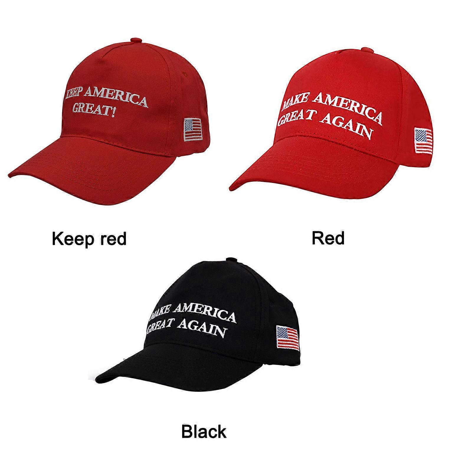 Cappello MAGA Trump 2024 Rosso - 'Rendi L'America Di Nuovo Grande' - Materiale Acrilico Cappello USA Acrilico - Foto 2