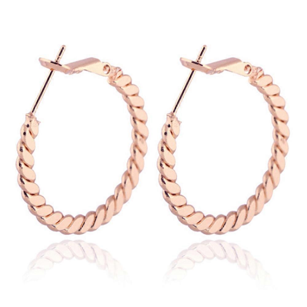 18K Gold Platinum Galvanized Simple Earrings