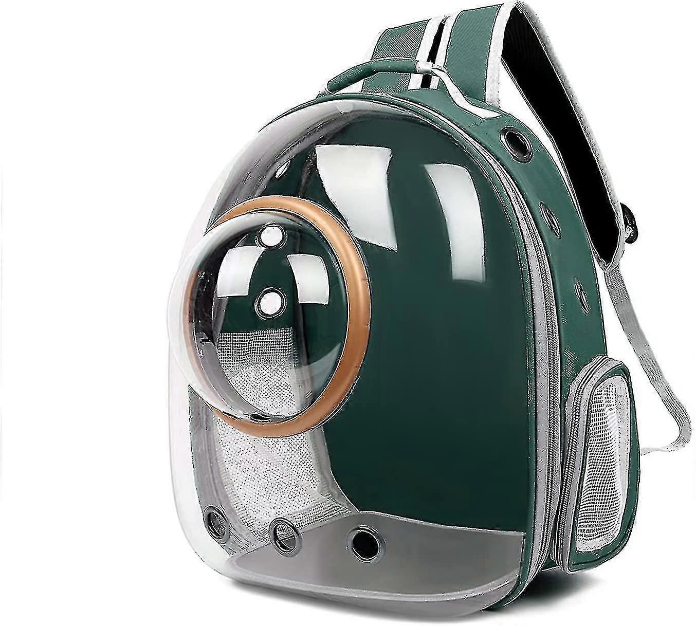 Portable Breathable Capsule Backpack for Small Cats and Dogs  Transparent Front Window for Easy Viewing