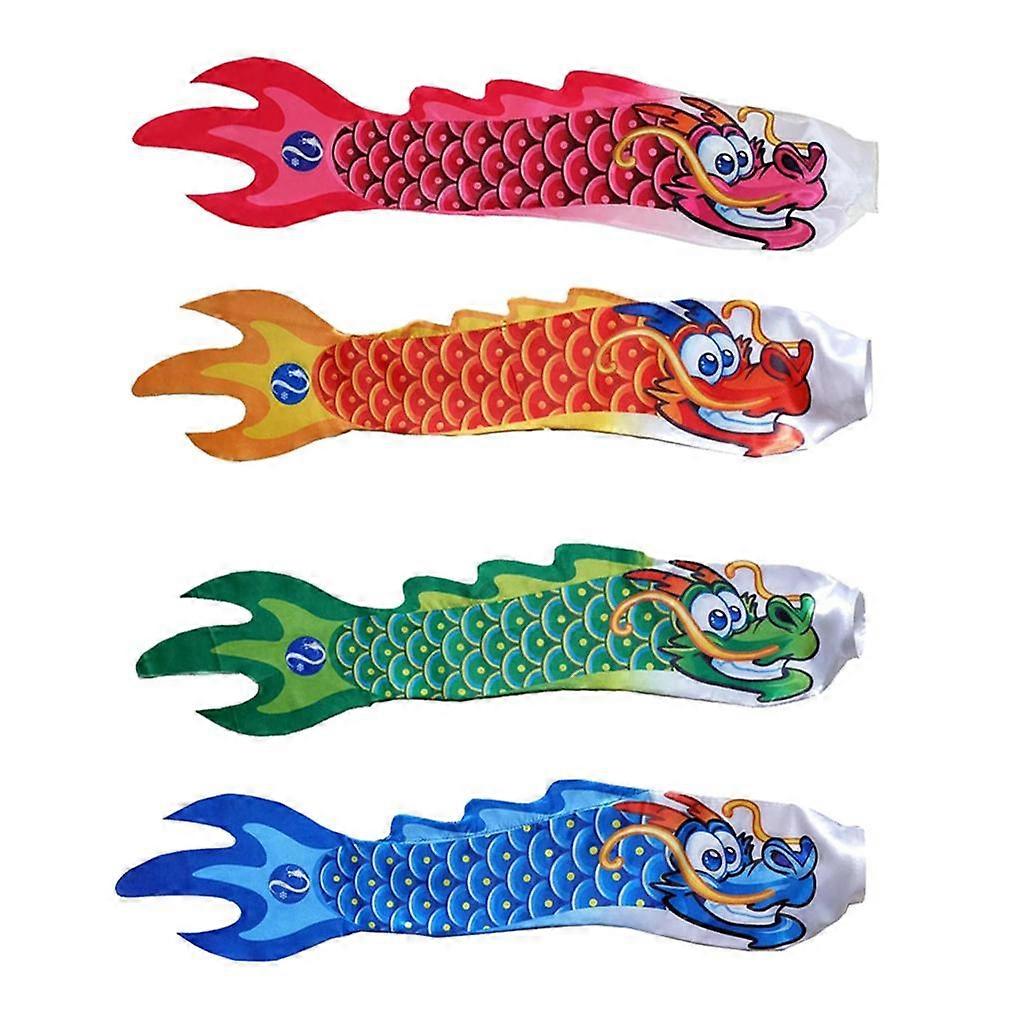 4 Adet Çin Ejderha Bayrağı