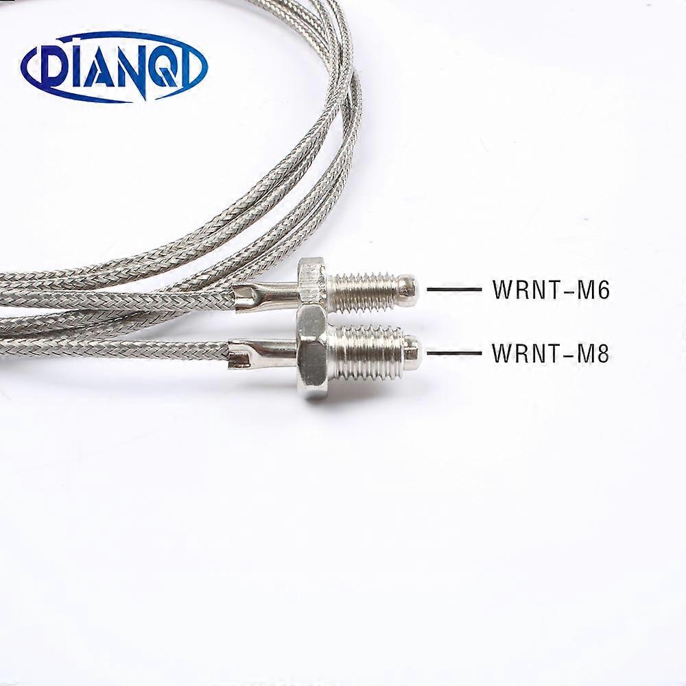Thermocouple M6 M8 threaded thermal resistance temperature sensor temperature line probe K type 1M