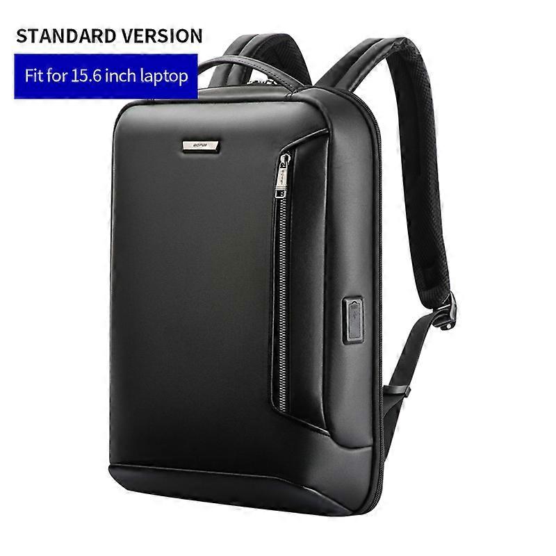 BOPAI Slim Backpack Men Business Laptop Bagpack Multifunctional Large-capacity Light 15.6 inch Bag