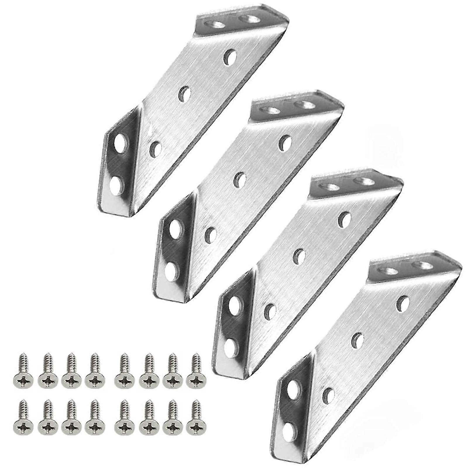 4PCS Universal Furniture Corner Connector Braces Triangle Bracket 4PCS Stabilizers Injury Recovery Universal Strong Pain Relief Finger Adjustable Trig