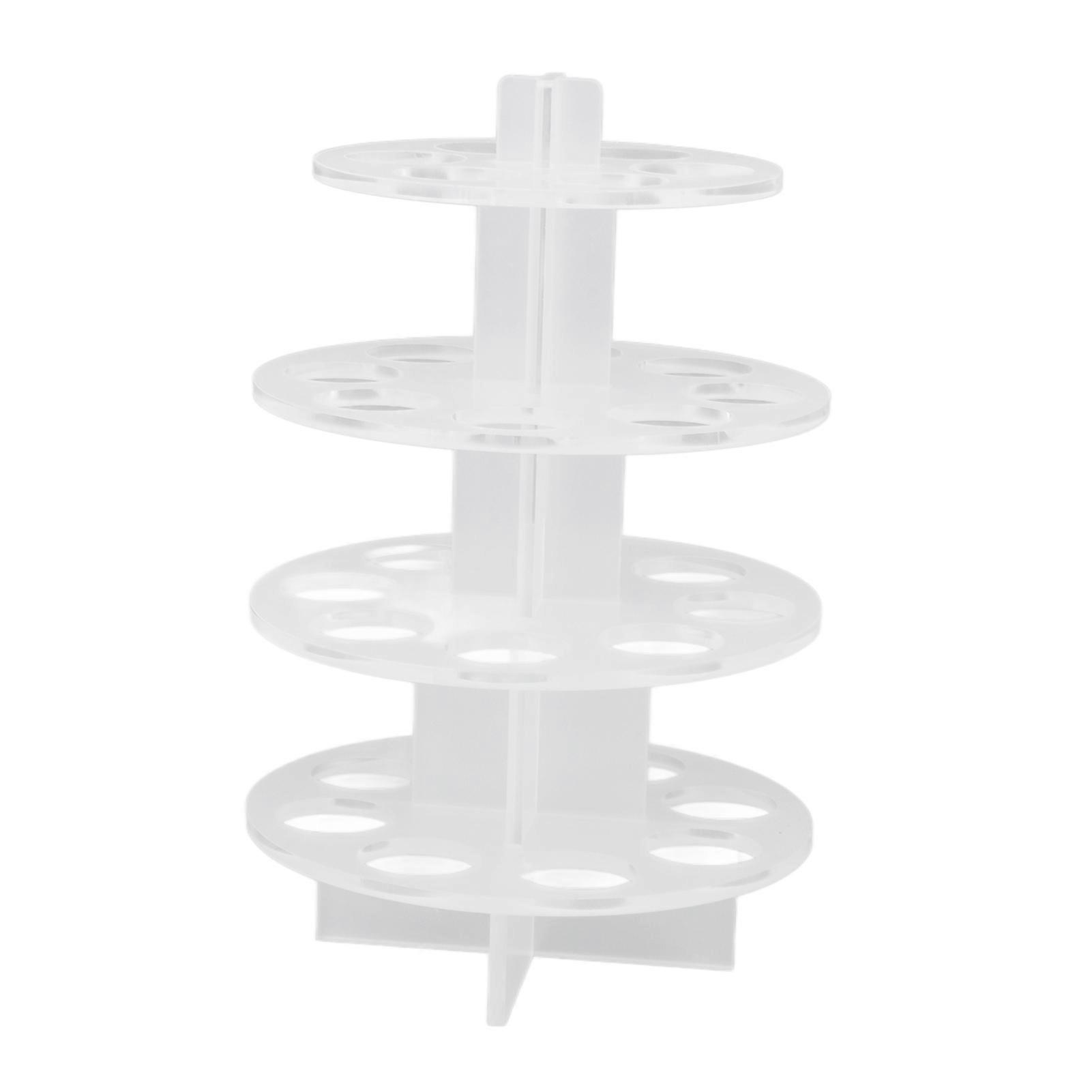 30 ثقوب القهوة دائري حامل القهوة جراب منظم تخزين الرف الاكريليك تصميم حديث للمكتب المنزلي