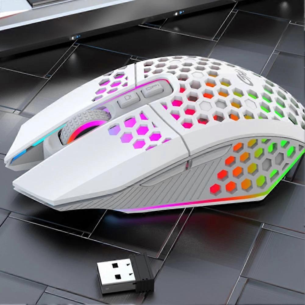 X801 Rechargeable USB 2.4G Wireless RGB Light Honeycomb Gaming Mouse Desktop PC Computers Notebook Laptop Mice Mause Gamer Cute Mice & Trackballs