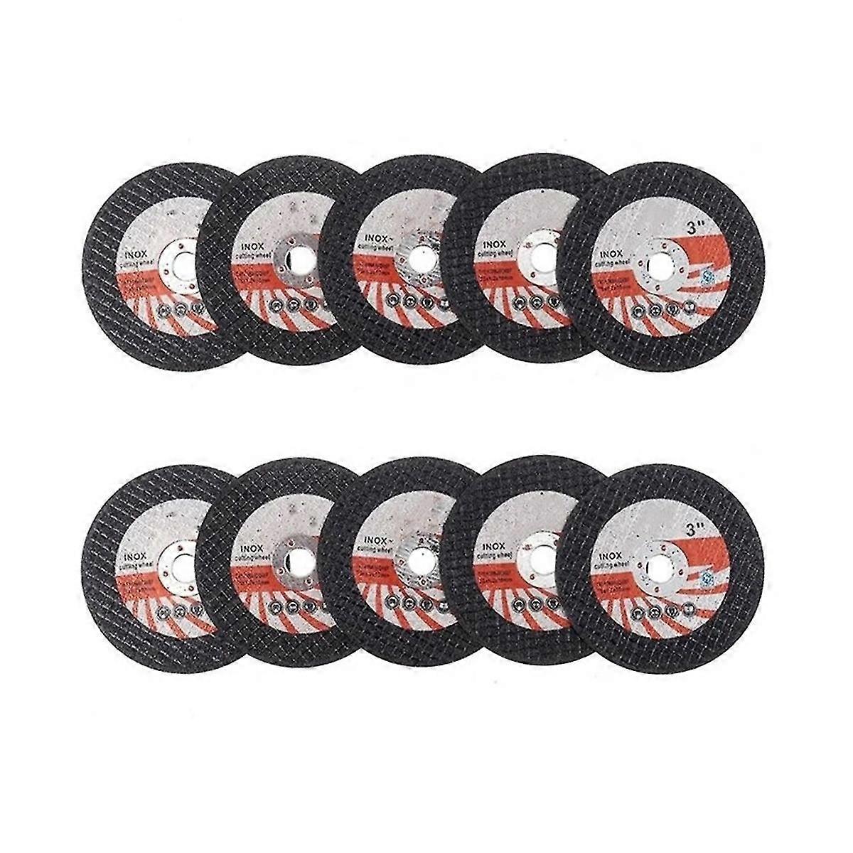 10PCS 75Mm البسيطة قطع القرص الدائري الراتنج طحن عجلة ل 10MM تتحمل طاحونة الخشب بلاط القطع
