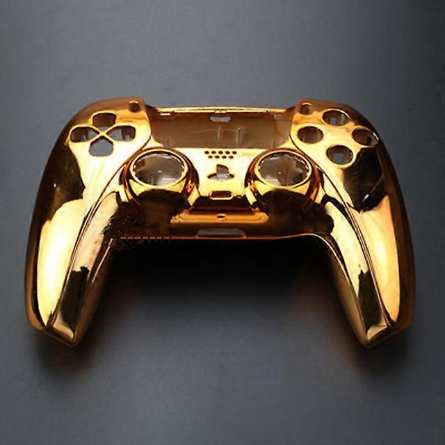 Chrome Glossy Replacement Front Housing Shell Touchpad & Decorative Trim Shell & Bottom Shell For PS5 Playstation 5 Controller