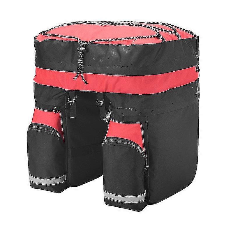 60l Mtb Bicycle Trunk Bag Luggage Pouch Back Seat Double Bread