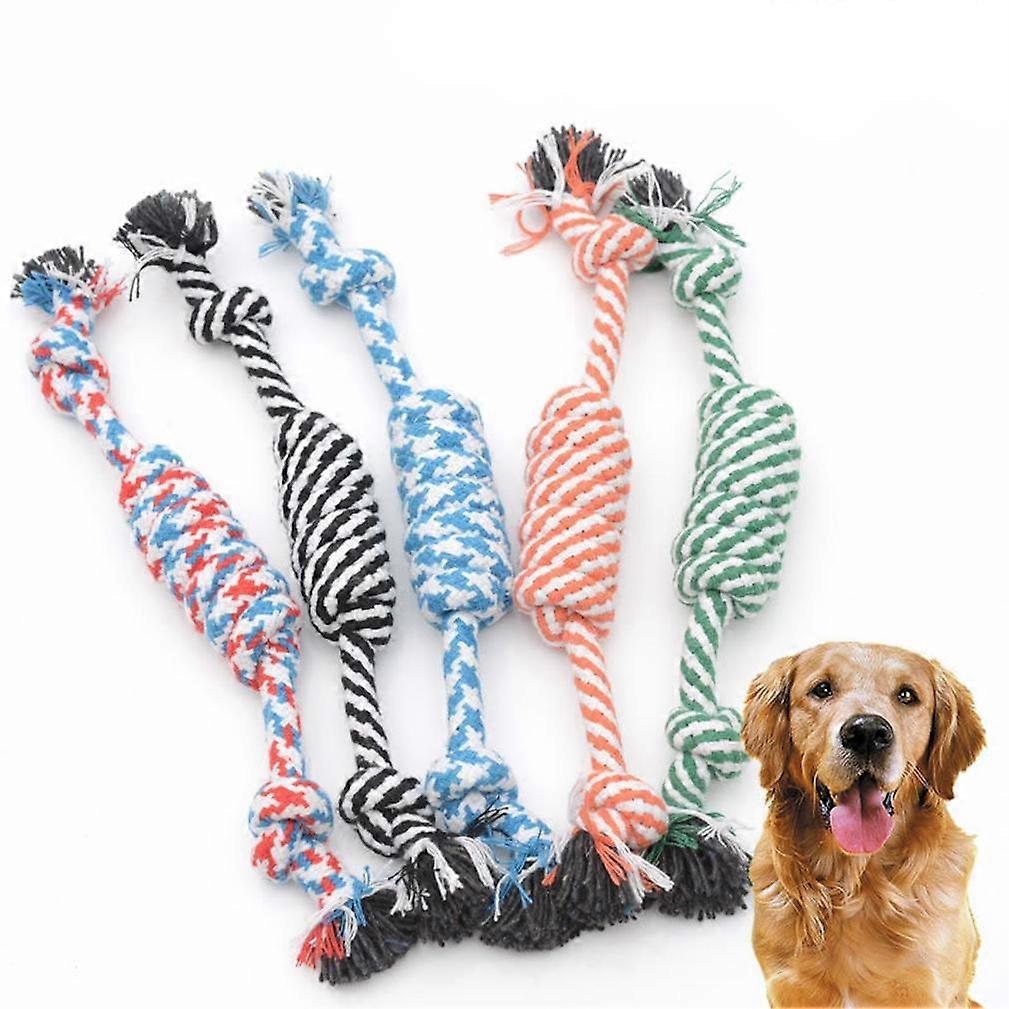 5pcs Dog Chew Rope Ball Cotton Rope Dog Toy