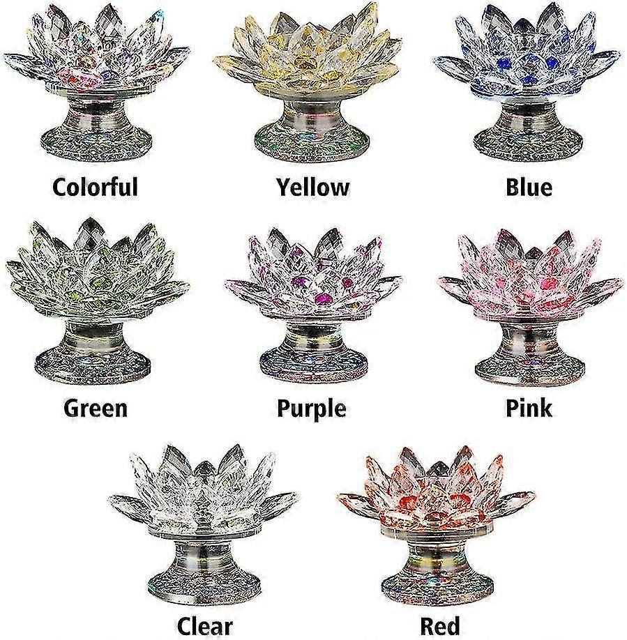 Crystal Lotus Candle Holder,home Decor