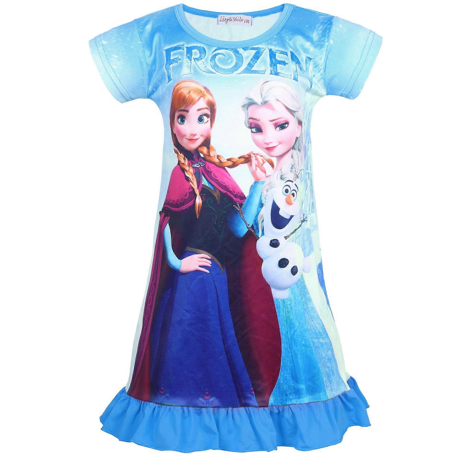Mädchen Elsa Nachtwäsche Kurzarmbekleidung