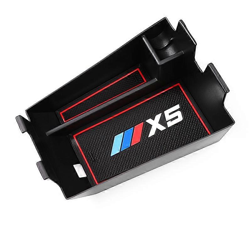 Car Central Armrest Storage Box Stowing Tidying Auto Anti-slip Rubber Accessories For BMW X3 G01 X4 G02 X5 G05 X6 G06 X7 G07