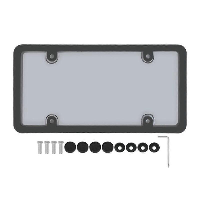 License Plate Frames Plastic License Plate Holder for US Car License Plate Covers Rustproof Rattle-Proof Holder D7WD
