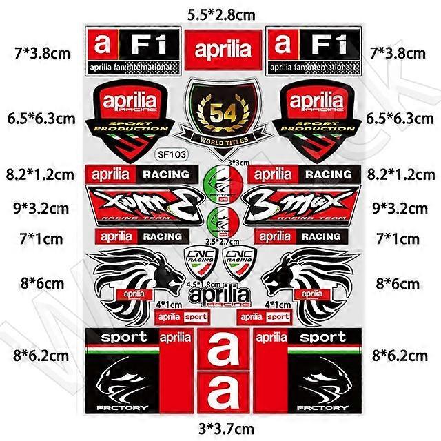 אופנוע מדבקת אור מיכל דלק אביזרים שונה מדבקה Voor Aprilia RsV4 Tuino Dorsoduro צמרמורת RS660 1000R RX SR50