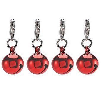 4x Bells Jingle Pendant For Dog Collar Canvas Backpack