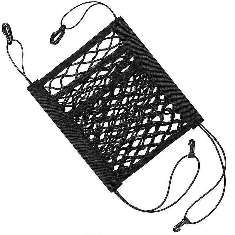 1/3 Layers Car Storage Net Bag Organizer Between Car Seats Stretchable Elastic Mesh Bag Organizer car Accessories Interior