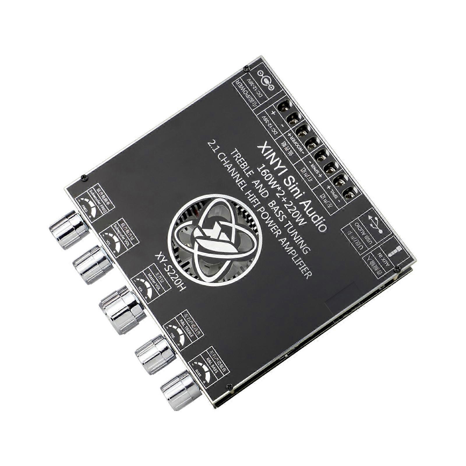 S220H 12-38V/10A Audio Power Amplifier Module with Treble & Bass 160W2+220W