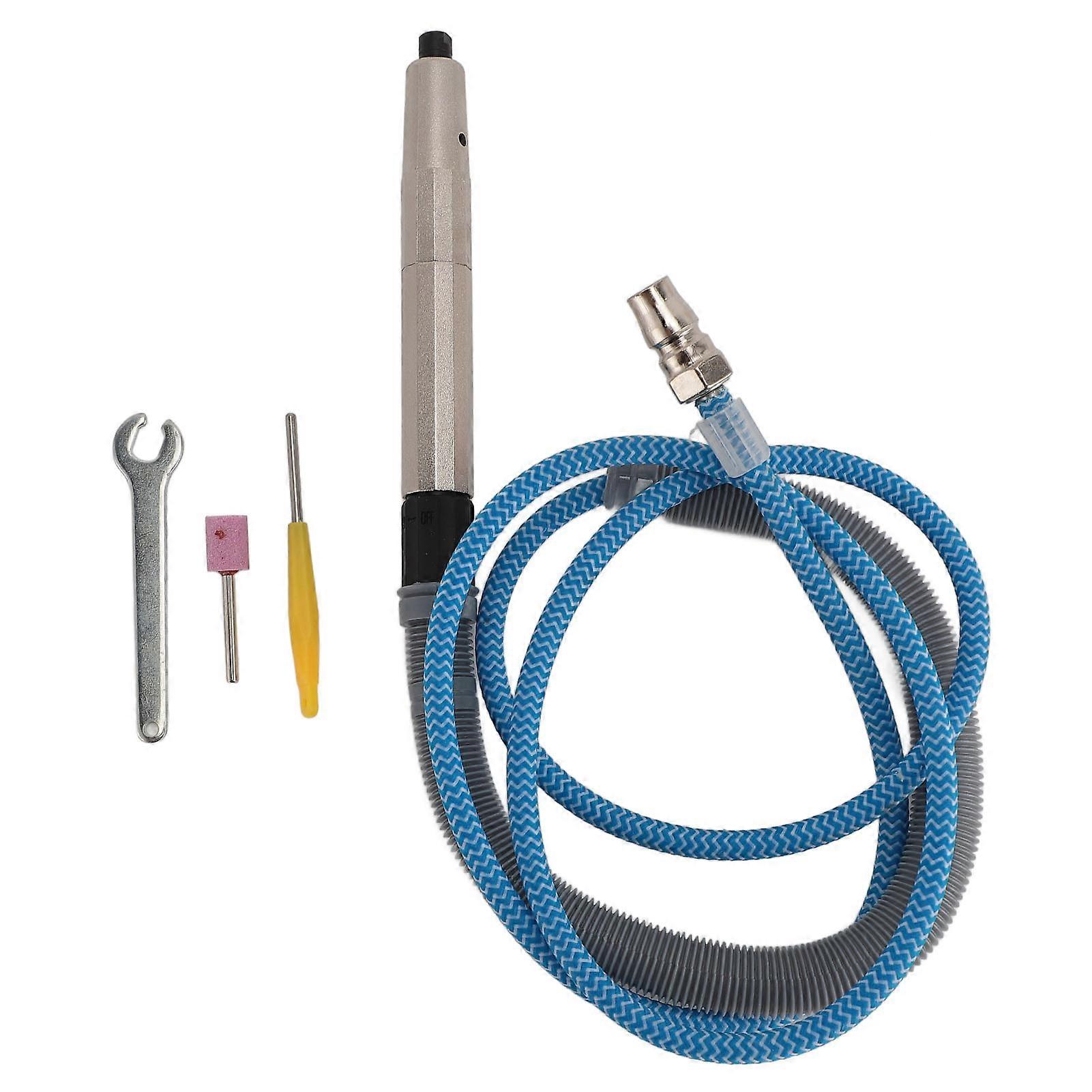 Pneumatic Scribe Engraving Pen with M3 Chuck NPT1/4 Inch Hose Interface 65000RPM Air Die Grinder Engraver Kit