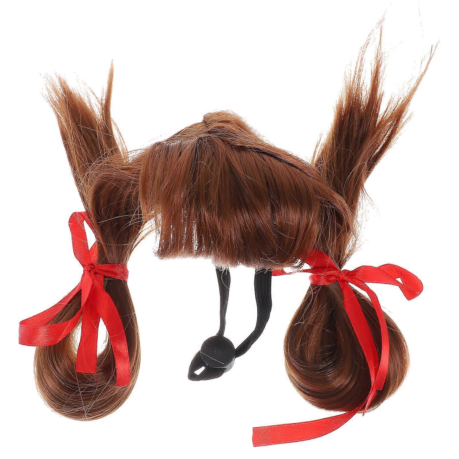Pet Διακοσμητικό Dog Περούκα Styling Περούκα Τεχνητή Pet Hair Decor Cat Periwig προμήθεια