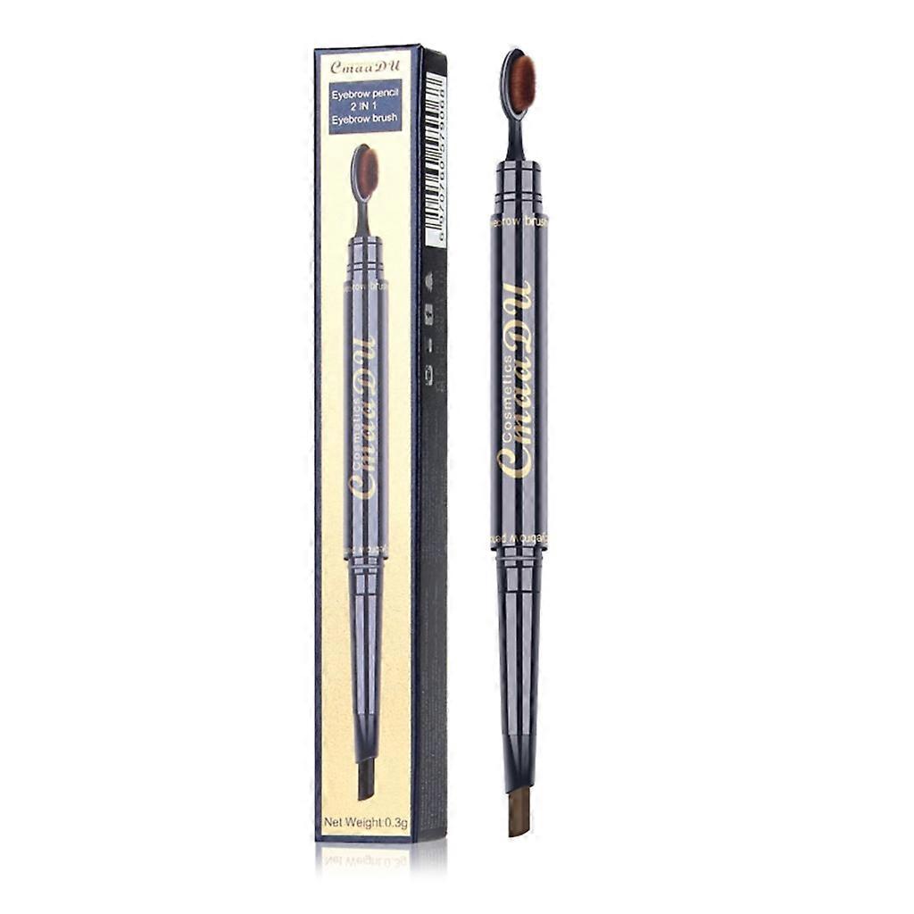 Crayon à sourcils avec pinceau,Crayon à sourcils rétractable imperméable Crayon à sourcils 2 en 1