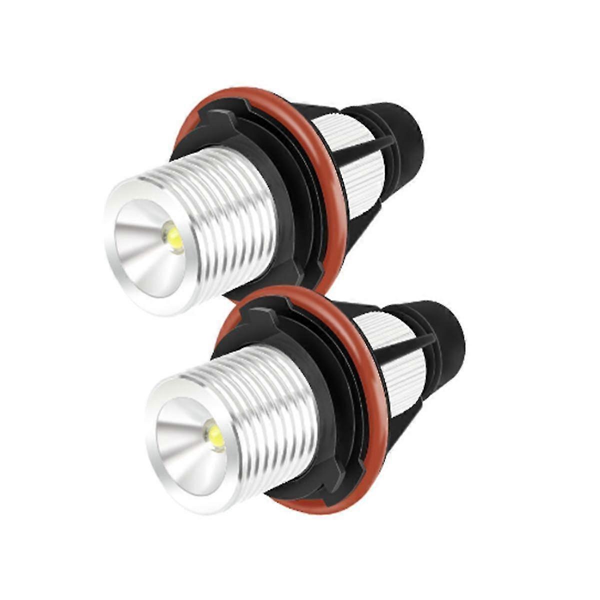 For Angel Eyes 5W E39 E60 Angel Eyes Fog Lights LED Headlights Daytime Running Lights with Decoding - MXBC