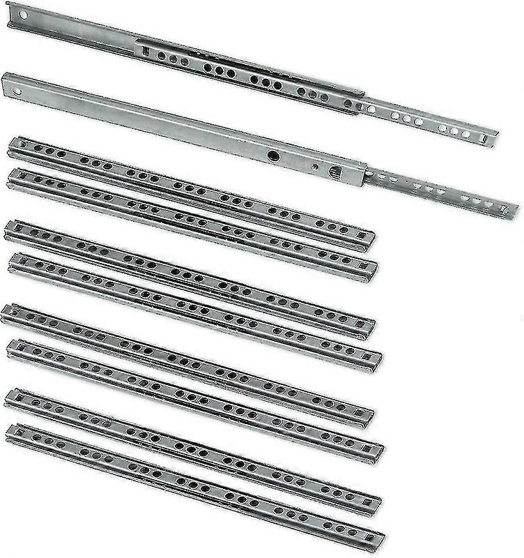 Pack Of 5 Pairs Slides/ball Slides Extract Part 17mm X 278mm For Drawer Yalo