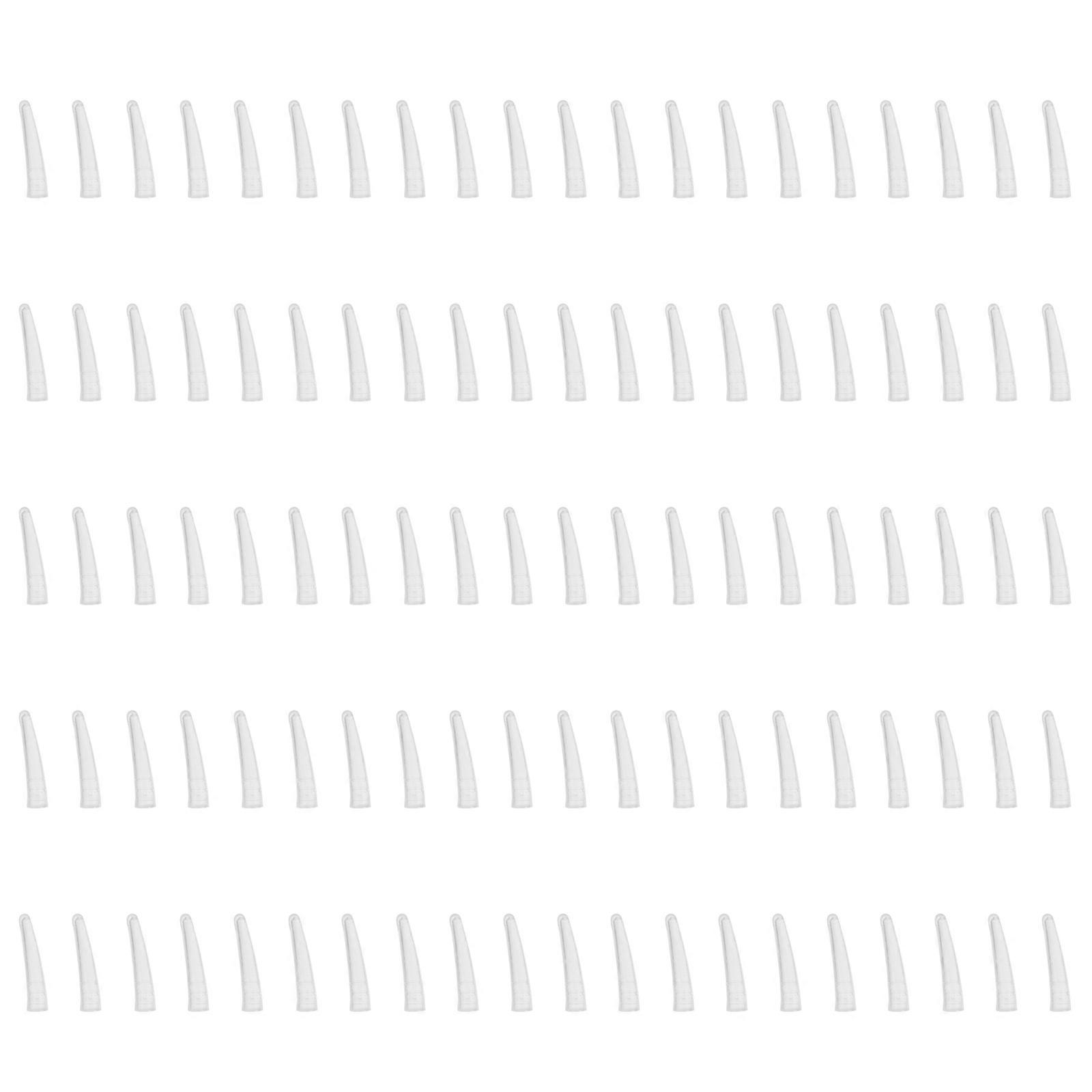 100 Pcs Tweezers Lashes Tweezers Point Tip Tweezers Protective Cap Tweezers Point Cap Nipper Protector Nail Nipper Cover